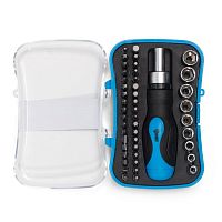 Отвертка реверсивная с битами КВТ НБ-46  картинка